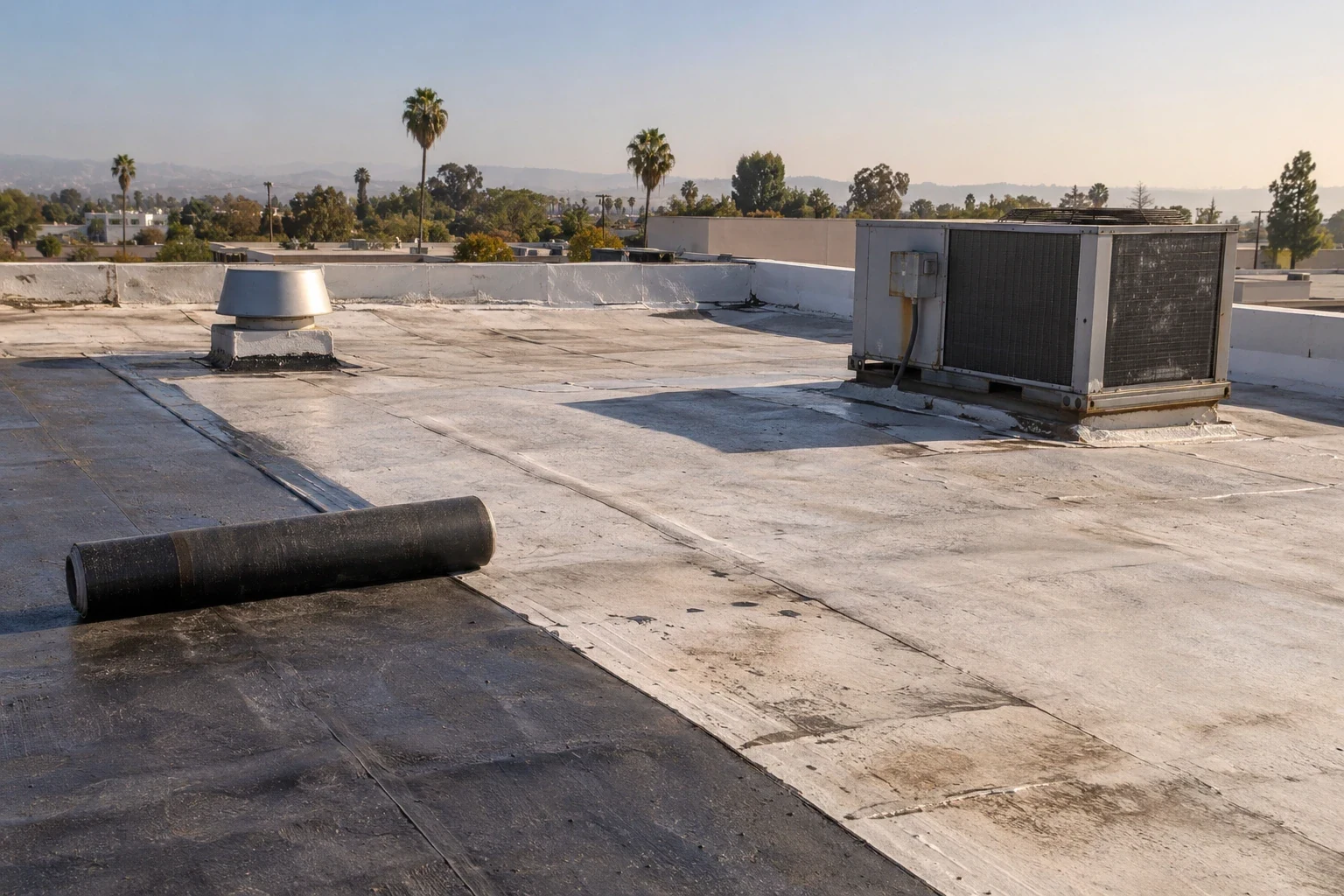 Occupied-Building Commercial Reroofing in Santa Maria, CA in Santa Maria, CA